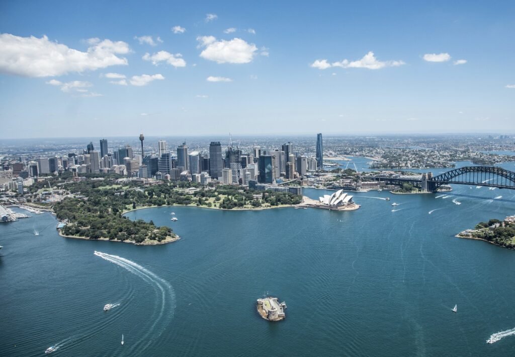 Aerial View Sydney Harbour