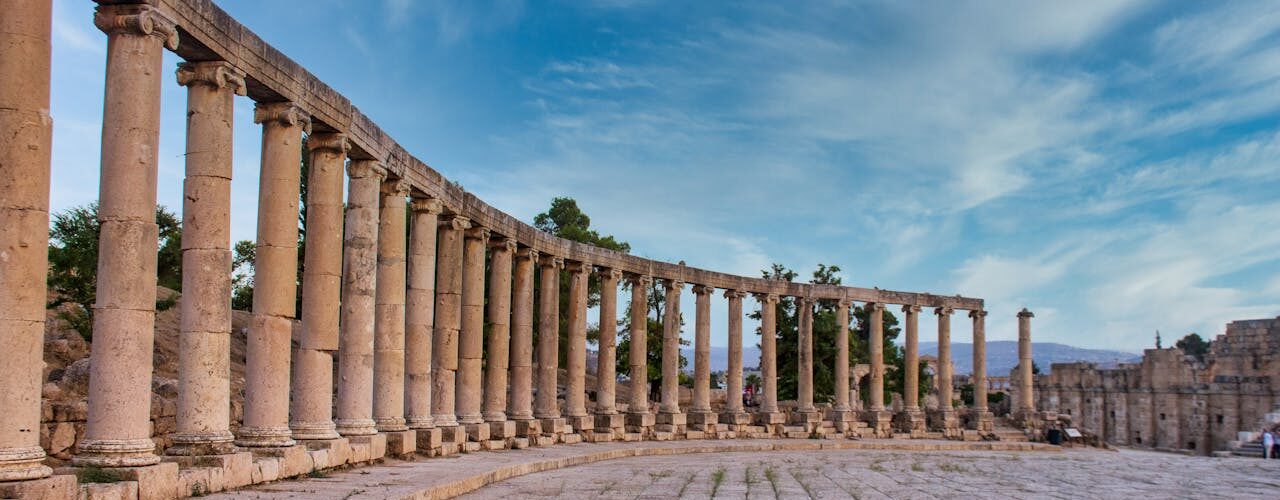 Ancient Roman Forum in Jordan