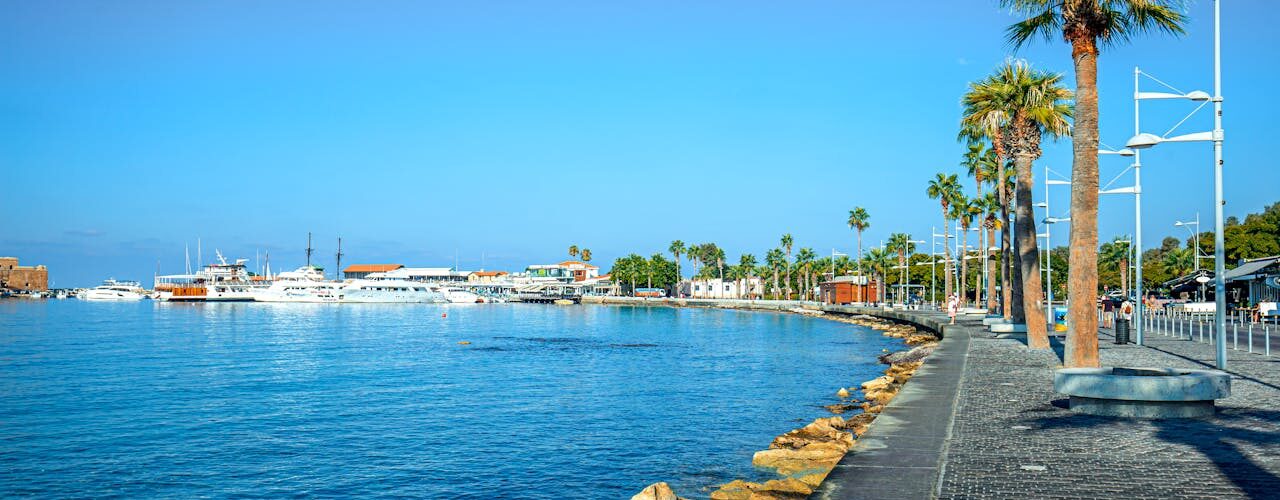 A classic Cyprus coastline—sun, sea, and rugged beauty.