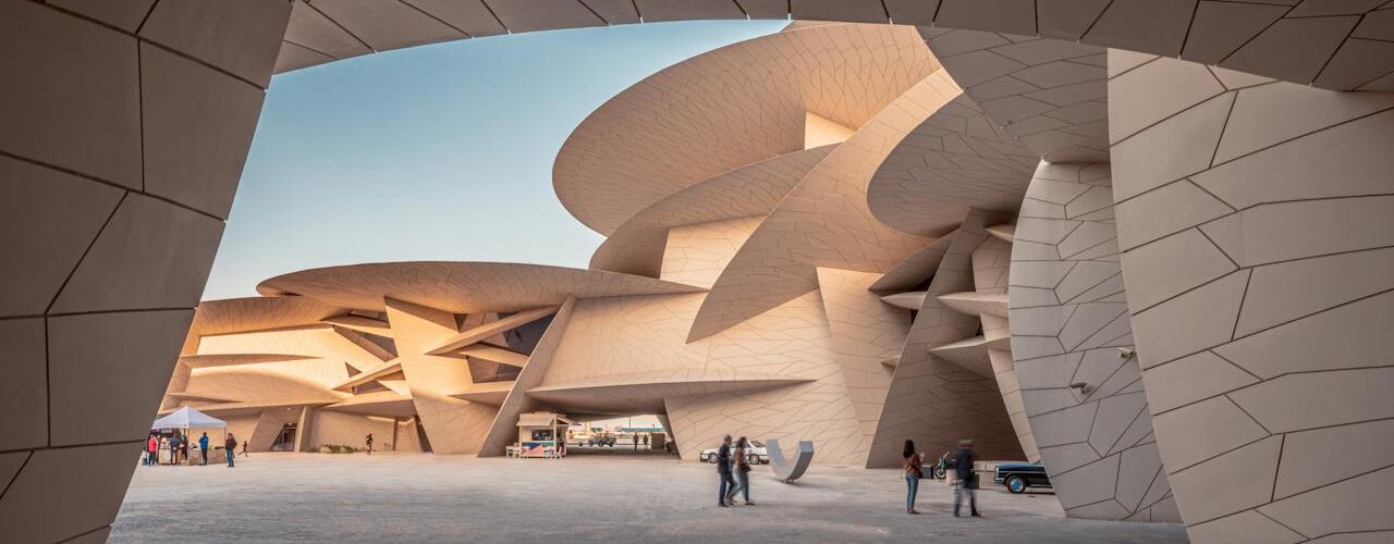 The National Museum’s stunning desert‑rose architecture.