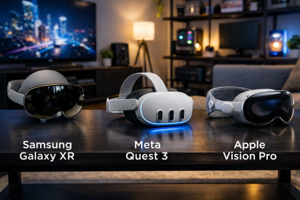 Samsung Galaxy XR vs Apple Vision Pro vs Meta Quest